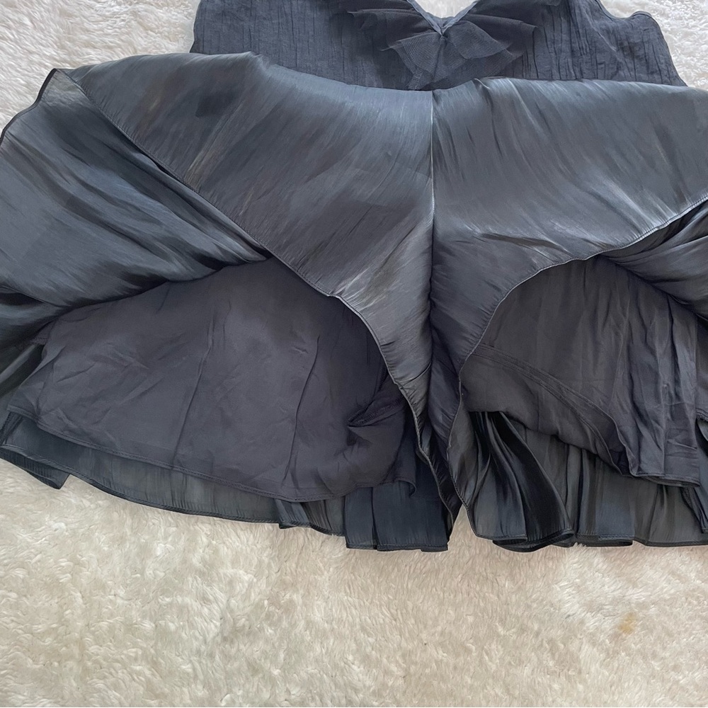 Free People Do a Twirl tiered ruffle halter backless mini skirt romper - Picture 6 of 14
